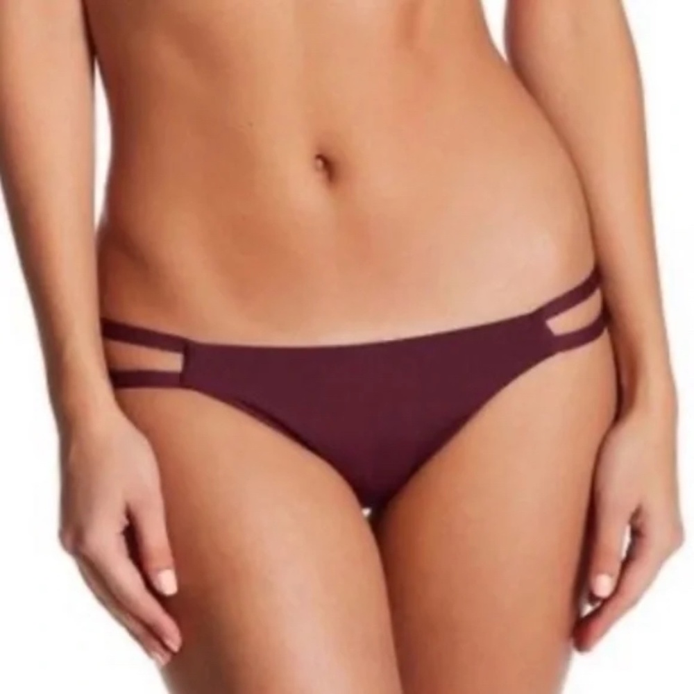 Tavik Womens Vine Minimal Swim Bottom ONLY in Merlot Size XS